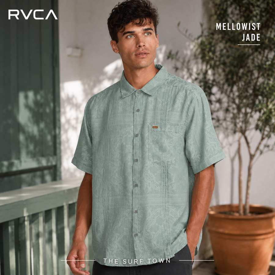 Camisa Rvca Mellowist Jade en vídeo