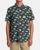 Camisa RVCA Rvgazi Moody Blue hombre camisa floral surf RVCA manga corta.