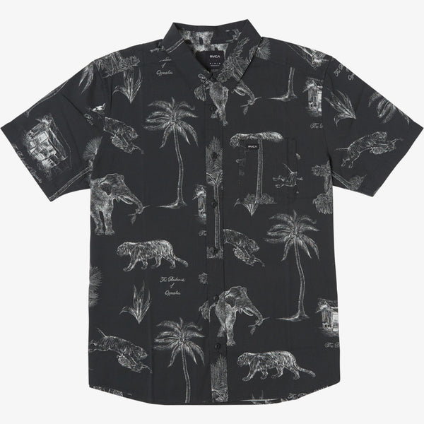 Camisa Rvca Tropic Winds Black