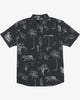 Camisa RVCA Tropic Winds Black hombre camisa tropical surf RVCA manga corta.