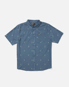 Camisa Salty Crew Breezer Perf Button Up Channel Blue hombre azul microperforada verano