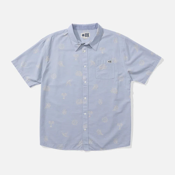 Camisa Salty Crew Good Vibes Blue Fog