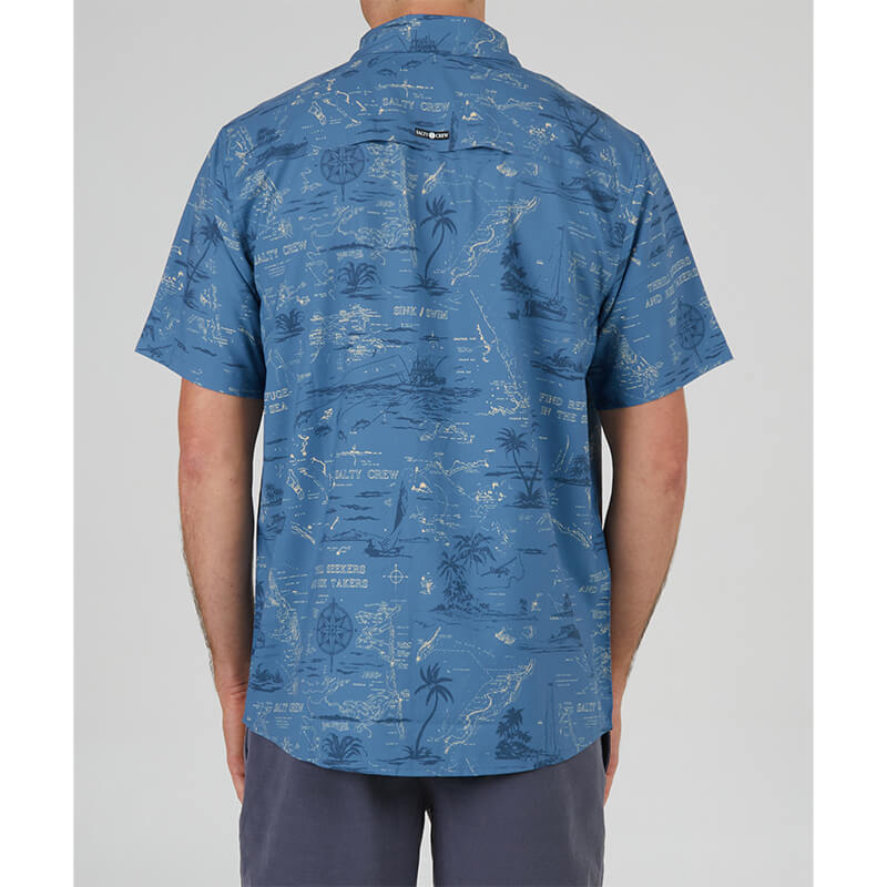 Camisa Salty Crew Seafarer Tech Slate