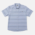 Camisa Salty Crew Skipper Tech Blue Fog hombre camisa surf técnica manga corta.