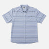 Camisa Salty Crew Skipper Tech Blue Fog hombre camisa surf técnica manga corta.