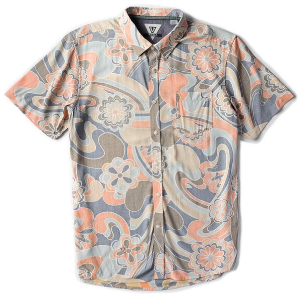 Camisa Vissla Groove Move Coral Fade