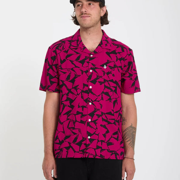 Camisa Volcom Boldstone Sangría