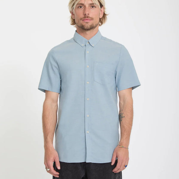 Camisa Volcom Everett Oxford Wrecked Indigo