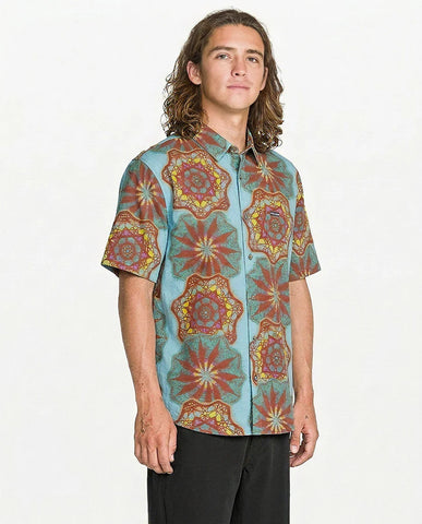 Camisa Volcom Everett Oxford Wrecked Indigo