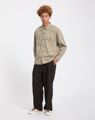 Camisa Volcom Tradestone Light Khaki para hombre - vista oficial 8