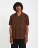 Camisa surf hombre Volcom Utopias Print Brown Horn camisa Volcom estampada marrón verano
