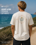 Camiseta Billabong Agave A/Div Premium Off White estilo surf lifestyle premium para hombre