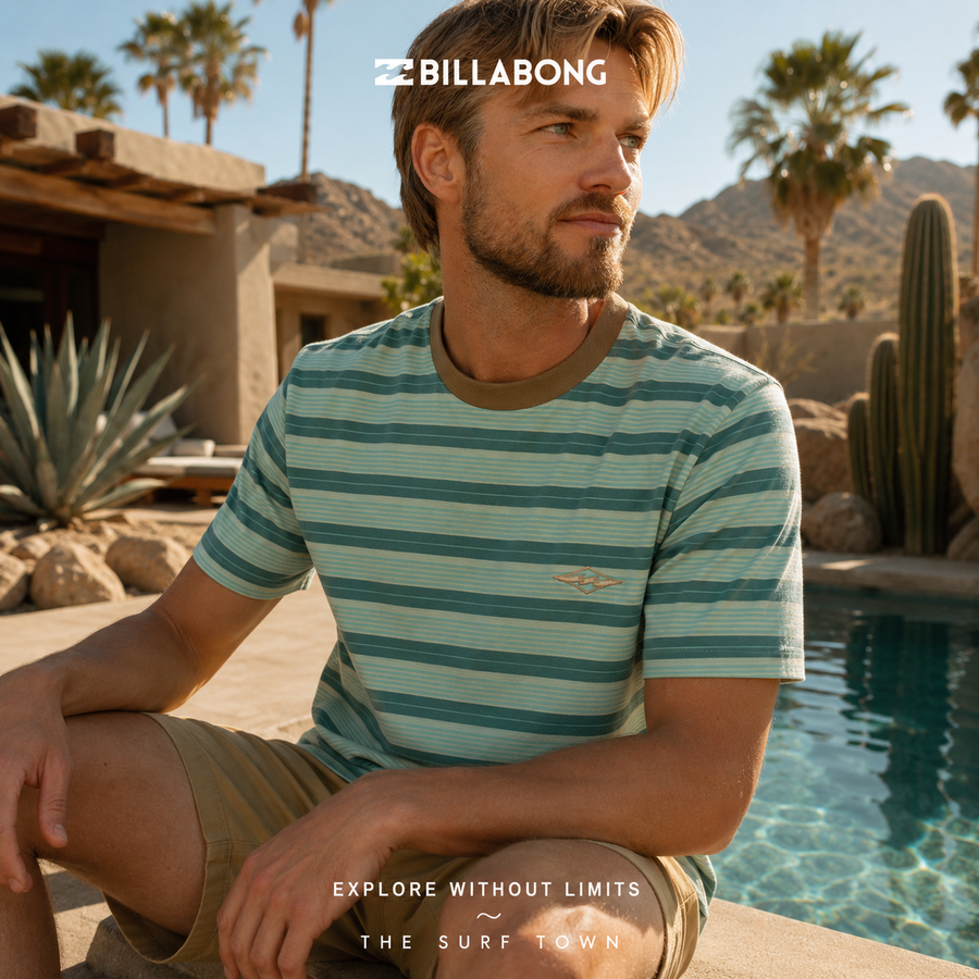 Camiseta Billabong Baxter Sea Green en vídeo