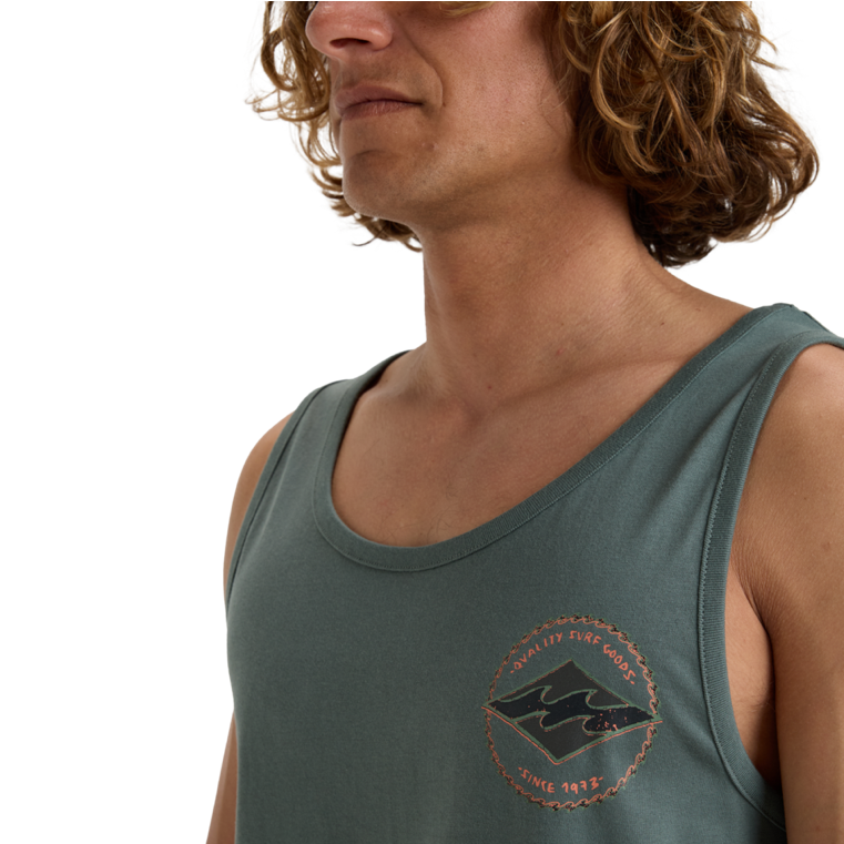 Camiseta Billabong Rotor Diamond Tank Dark Slate