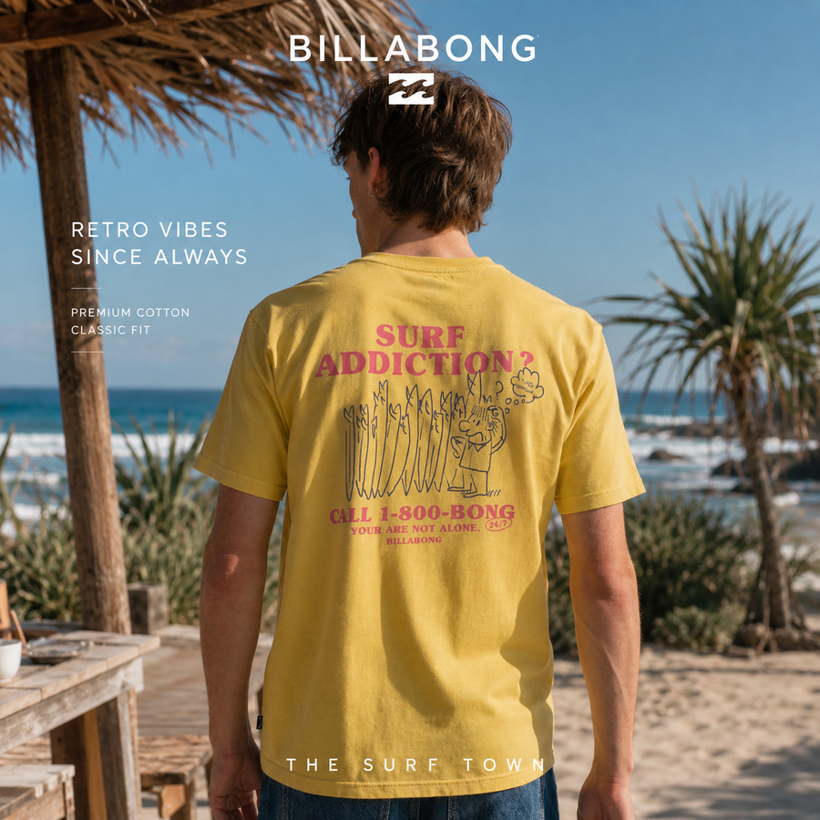 Camiseta Billabong Message Retro Yellow en vídeo