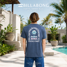 Camiseta Billabong Portal Ombre Blue para hombre con estampado trasero, fotografía editorial exclusiva de THE SURF TOWN