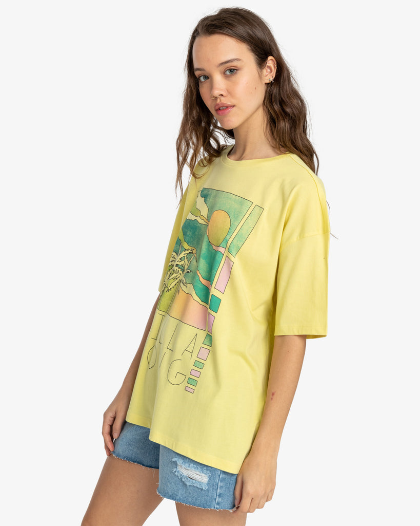 Camiseta Billabong Rainbow Skies Limelight