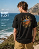 Camiseta Billabong Rockies Black II de hombre estilo surf lifestyle premium