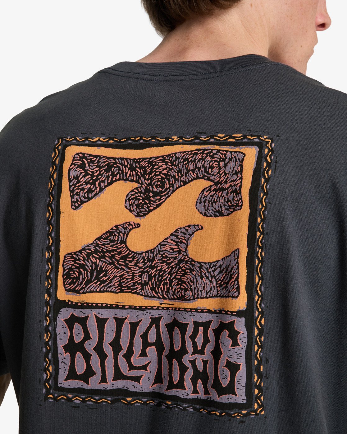 detalle trasero de la Camiseta Billabong Stamp Ombre Blue