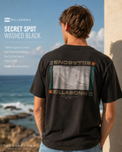 Camiseta Billabong Secret Spot Washed Black de hombre estilo surf lifestyle premium