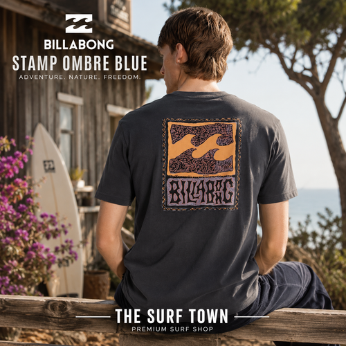 Camiseta Billabong Stamp Ombre Blue