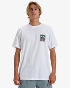 Camiseta Billabong Stamp White para hombre en color White vista 01