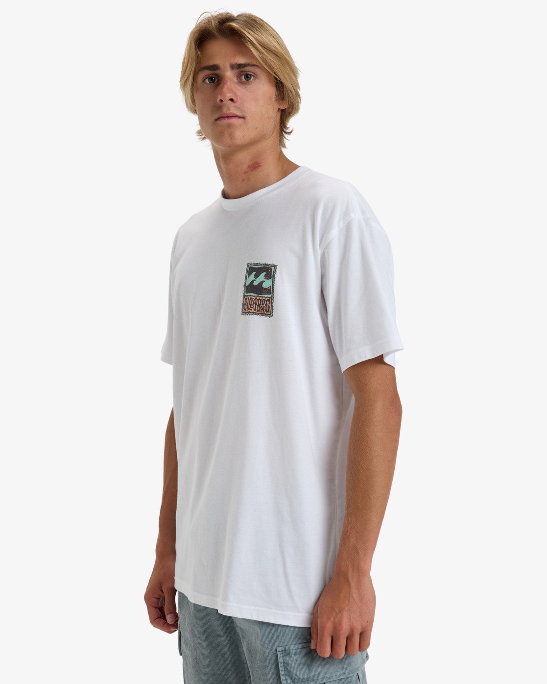 Camiseta Billabong Stamp White novedad THE SURF TOWN vista 04