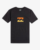 camiseta Billabong Team Wave Kids Black niño negra algodón logo frontal