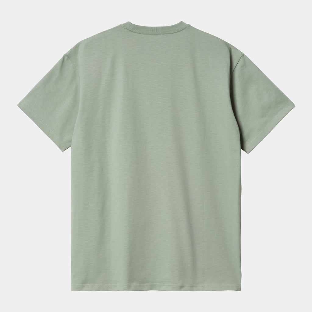 Camiseta Carhartt Wip Chase Glassy Teal Gold