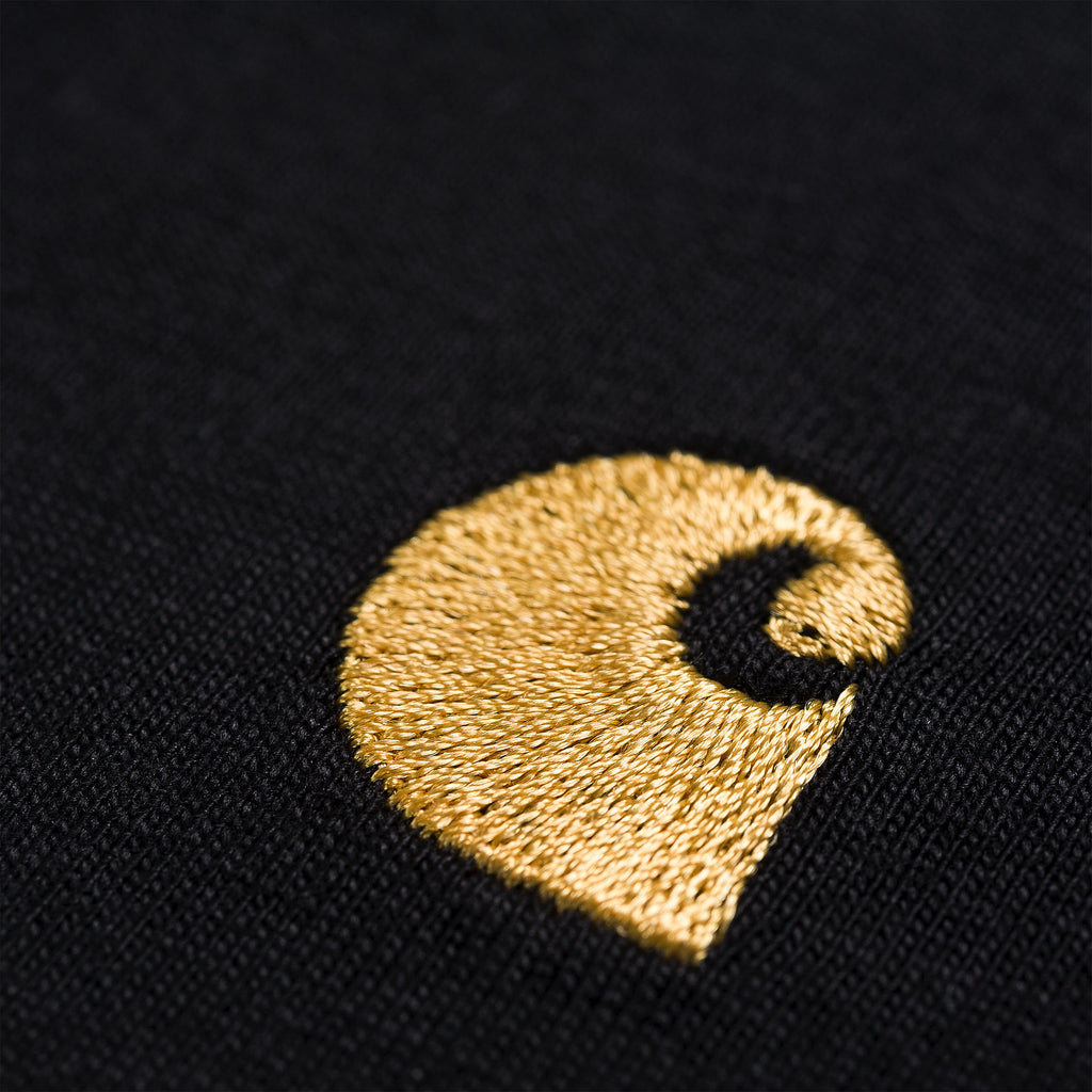 Camiseta Carhartt Wip Chase Black Gold