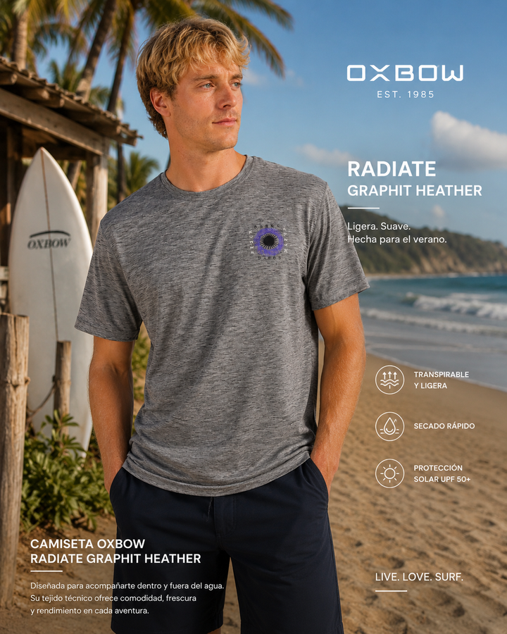 Oxbow Radiate T-Shirt Graphit Heather
