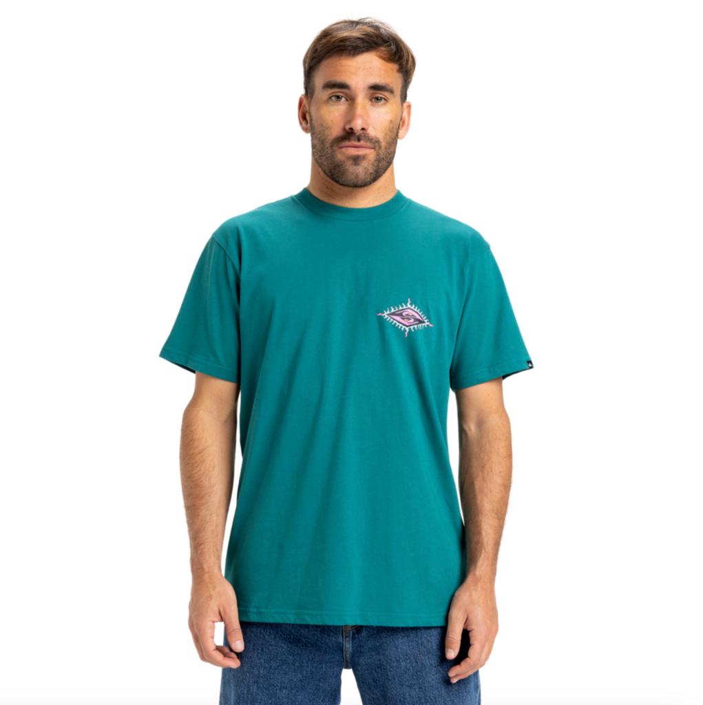 Camiseta Quiksilver Beach Blast Teal Green