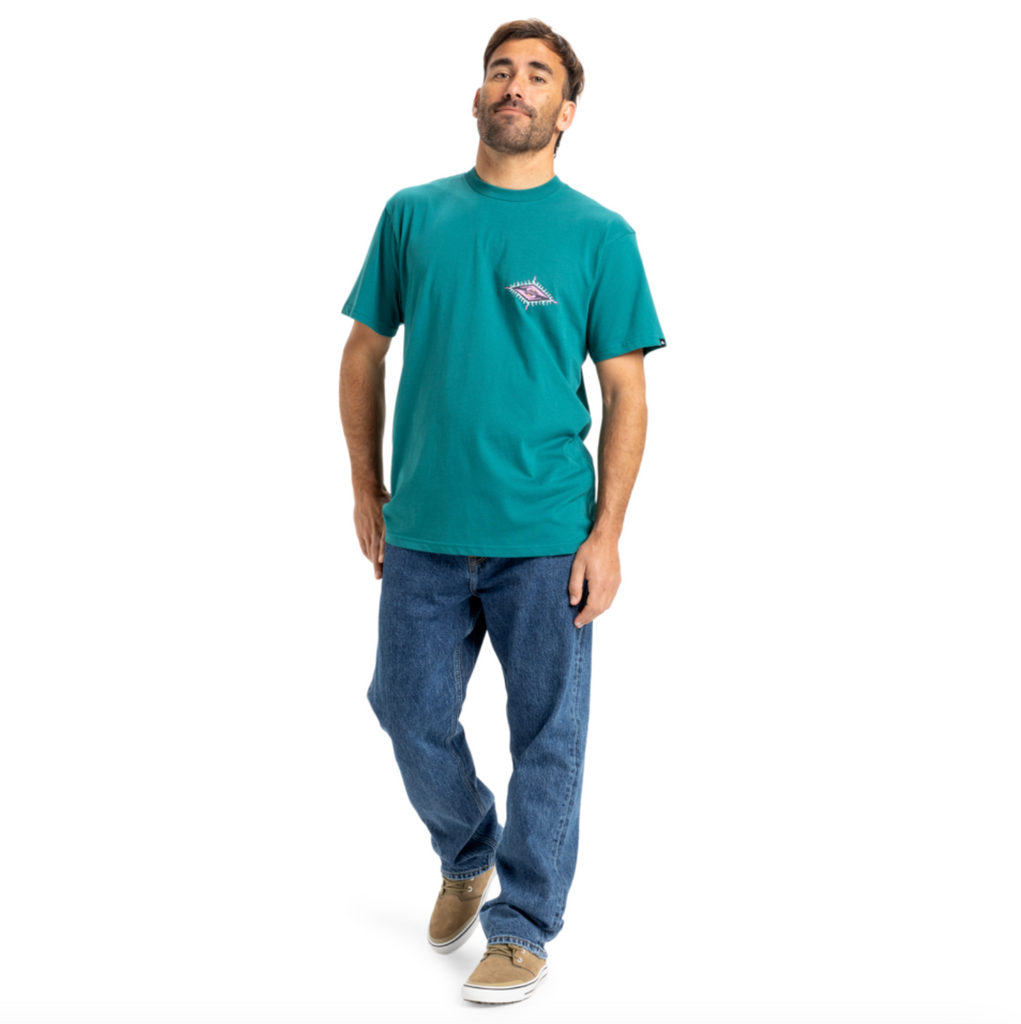 Camiseta Quiksilver Beach Blast Teal Green