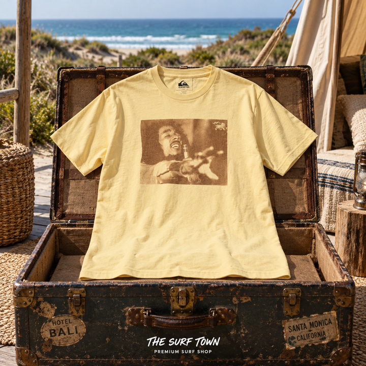 Camiseta Quiksilver Bob Marley Redemption - Straw