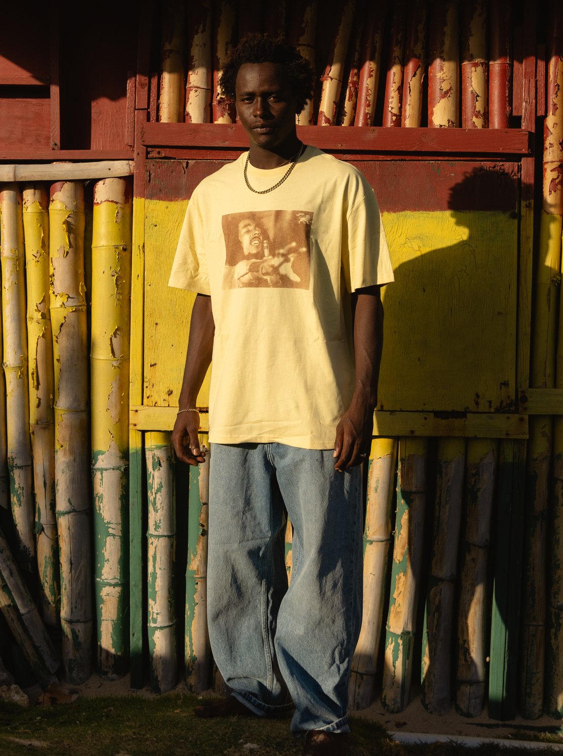 Camiseta Quiksilver Bob Marley Redemption - Straw - imagen oficial 1