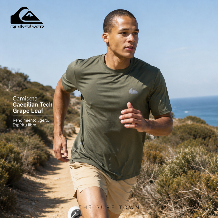 Camiseta Quiksilver Caecilian Tech Grape Leaf en vídeo
