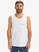 Camiseta sin mangas QUIKSILVER Comp Logo Tank White hombre blanca estilo surf verano tank top