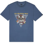 Camiseta Quiksilver Core Skull China Blue para hombre color azul con gráfico de calavera estilo surf