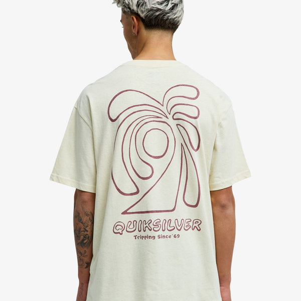 Camiseta Quiksilver Curve Palm Bone White