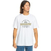 Camiseta QUIKSILVER Floating Around White blanca para hombre de manga corta con logo frontal estilo surf