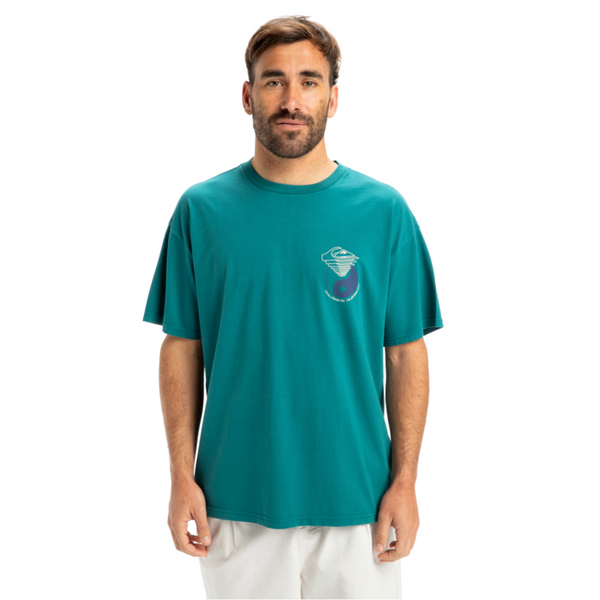 Camiseta Quiksilver Hypnotic Wave Teal Green