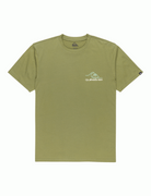 Camiseta Quiksilver Light Waves Loden Green para hombre color verde estilo surf con logo Quiksilver