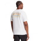 Camiseta Quiksilver Light Waves White para hombre color blanco con gráfico surf en la espalda