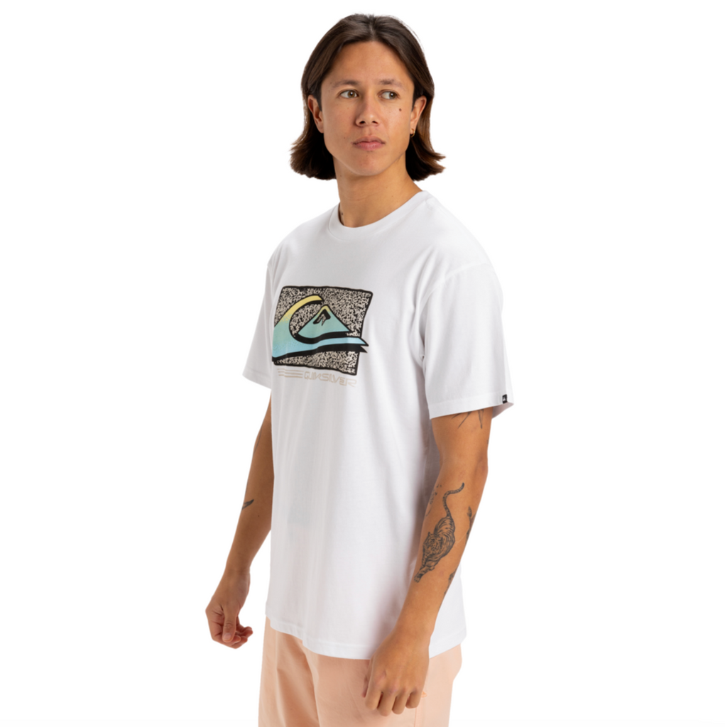Camiseta Quiksilver Retro Fade White