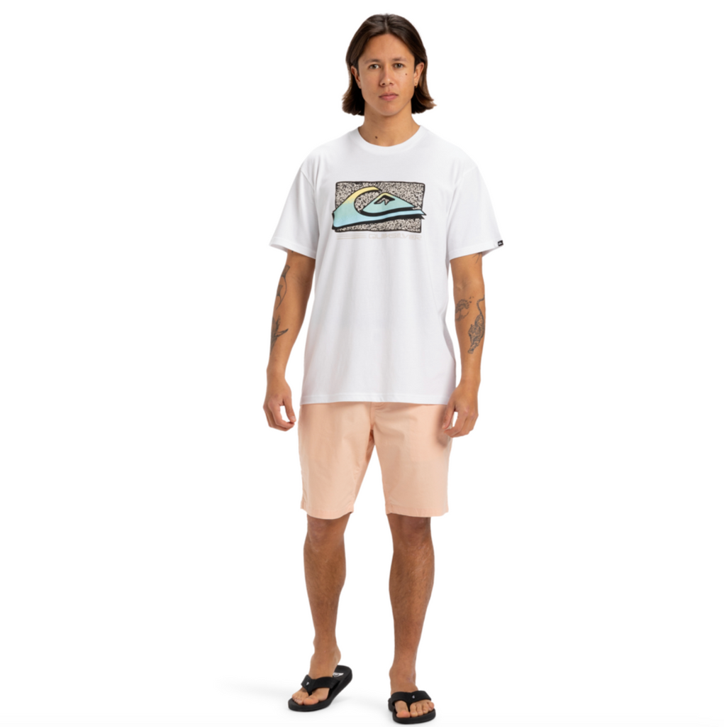 Camiseta Quiksilver Retro Fade White