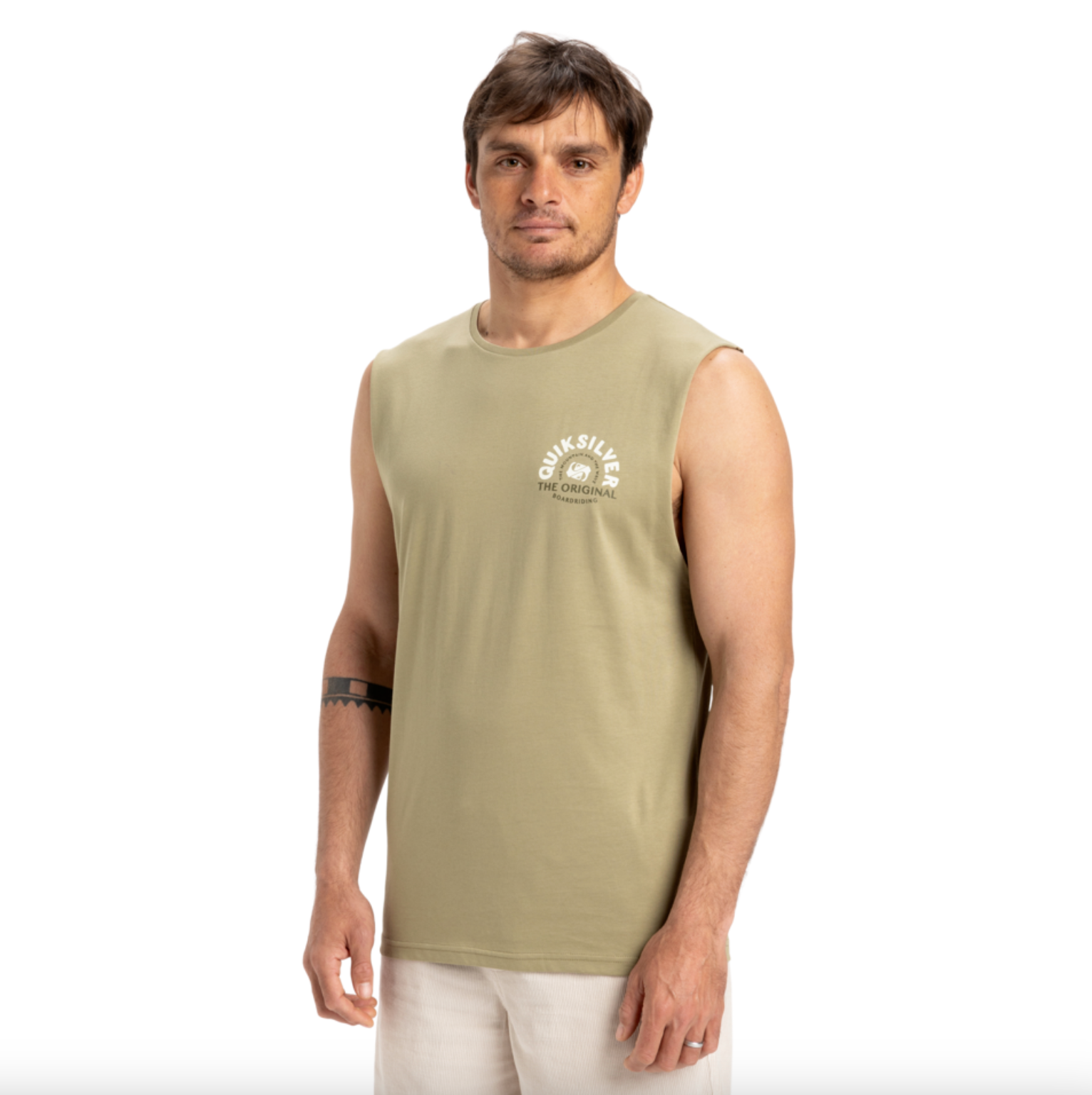 Camiseta Quiksilver Summer Road Muscle Aloe