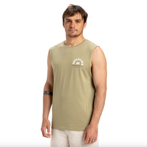 Camiseta Quiksilver Summer Road Muscle Aloe