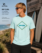 Camiseta Rip Curl Yo Mumma Surf Revival Light Aqua lifestyle surf premium editorial hombre