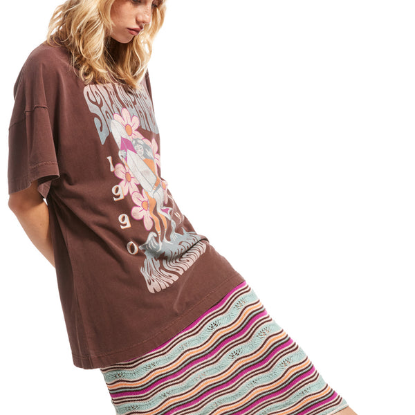 Camiseta Roxy Sweet Janis Bitter Chocolate