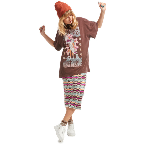 Camiseta Roxy Sweet Janis Bitter Chocolate